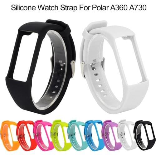 Universal Silicone Strap For Polar A360 A370 GPS Bracelet Watch Strap Replacement Wristband Smart Watch Band For Men Women Black