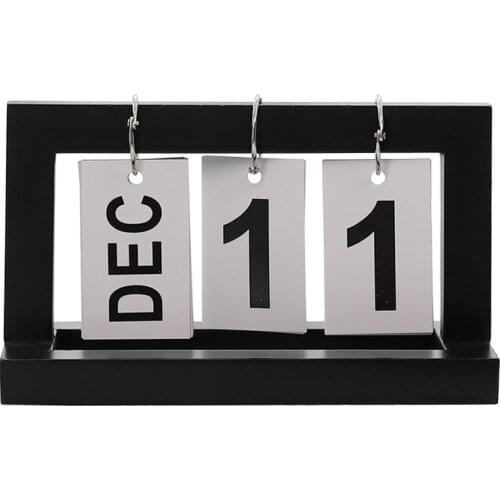 Nordic Wind Creative Wood Page-turning Calendar Simple Home Desktop Small Ornaments Study Calendar Small Ornaments