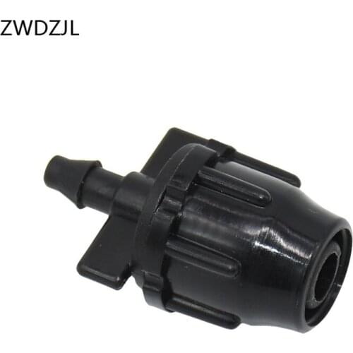 Irrigation Hoses 8/11 to 4/7 Reduce Thread Locking Barb Connectors Greenhouse drip irrigation 3/8 to 4/7 hose adapter 4pcs