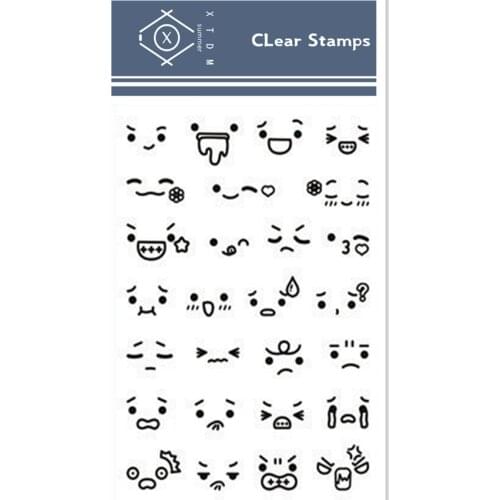 11*16cm Lovely face Transparent Clear Stamps / Silicone Seals Roller Stamp for DIY scrapbooking photo album/Card Making