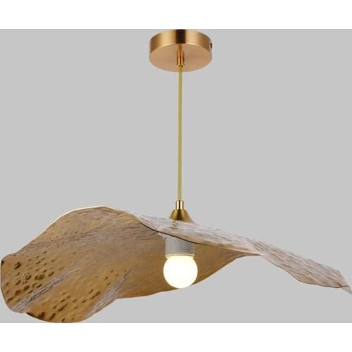 Modern Lotus Leaf Pendant Lights Nordic Luxury Creative Iron Art Hanging Lights Living Room Decoration Bar Cafe Chandeliers Lamp