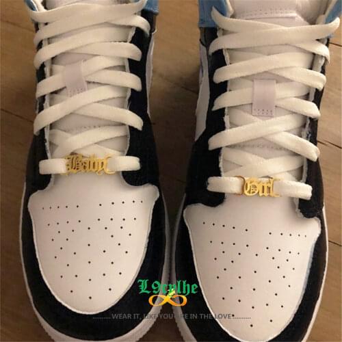 Stainless Steel Shoe Charm Baby Girl Letter Shoe-Buckle Kids Birthday Gift Sneaker Jewelry Shoe Decorations Gold Bijoux Femme