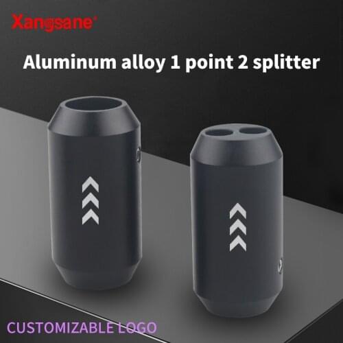 Xangsane XS-006R 4PCS 14mm 7mm aluminum alloy matte black splitter split ring HIFI audio speaker cable special accessories