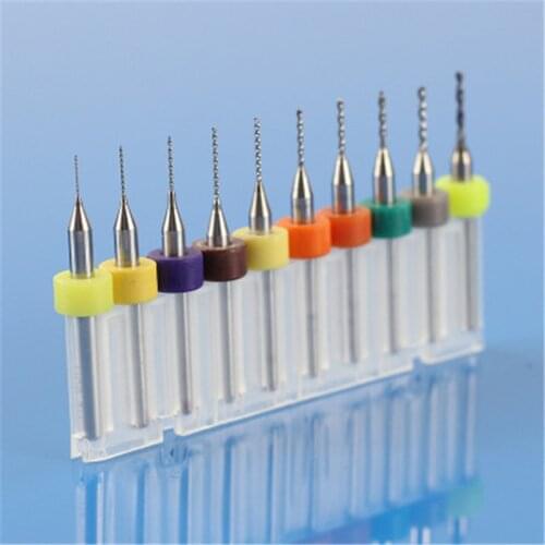 New 10Pcs Electronic PCB Print Circuit Board Carbide Micro Drill Bits Engraving Tool 0.3/0.4/0.5/0.6/0.7/0.8/0.9/1.0/1.1/1.2mm