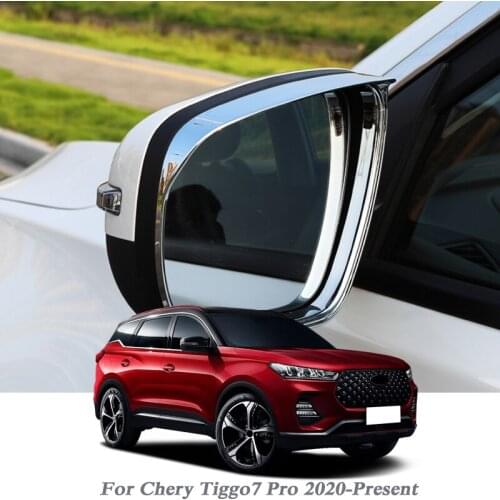 2pcs Car Styling Sequin For Chery Tiggo 7 Pro 2020-Present Car Rearview Mirror Rain Eyebrow Frame Sequins Auto Accessories