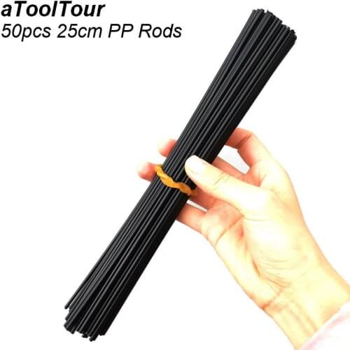 50Pcs 25cm Plastic PP Welding Rods Car Bumper Repair Plastic Electrodes for Welder Gun Sticks Kit Hand Tools Hot Air Gun Welding