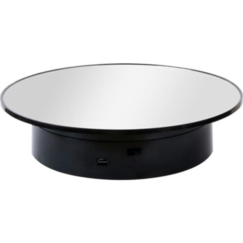 ABS Rotating Display Stand Photography Turntable Model Hobby Motorized Electric USB Rechargeable For Jewelry Collectible Product