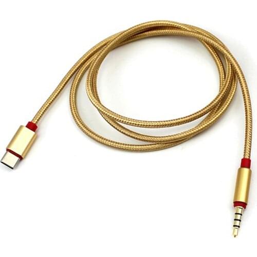 Type C Audio Cable Usb Male To 3.5mm Jack Male Car Aux Audio Adapter Cable Google Pixel/xl Leeco Le Max 2/pro 3 A Laptop