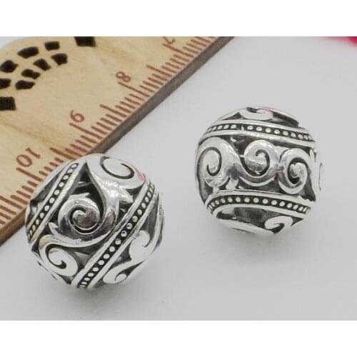 Free Ship 100PCS Tibetan Silver Sculpture Spacer Beads For Jewelry Making 14x15mm