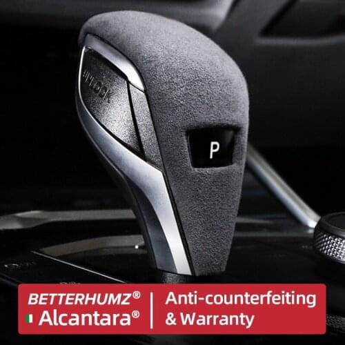 BETTERHUMZ Alcantara Wrap Car Gear Shift Knob Cover Strip Trim Sticker For BMW F40 G20 G28 G23 G29 Inner Mouldings Accessories