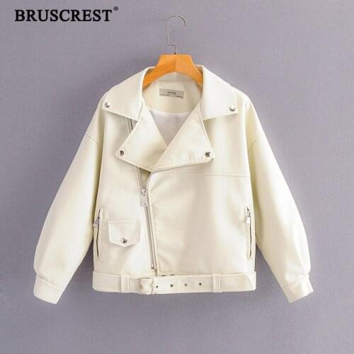 Женские зимние кожаные куртки BRUSCREST China At AliExpress