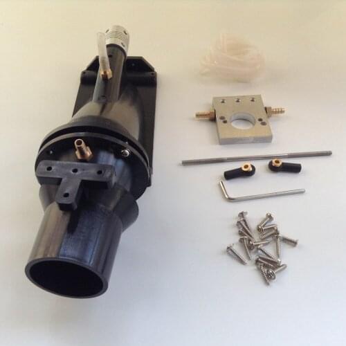 1Set 40mm Hole Water Thruster High Speed Motor Pump Injector Jet Pump Sprayer Part for RC Jet Boats with 5x5 mm 5x4mm Coupling