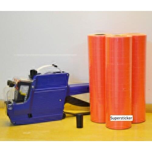 [ Fly Eagle ] MX-6600 10 Digits 2 Lines Price Tag Gun labeler +1 Ink + 15000 Red Tags