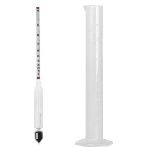 Hydrometer Tester Vintage measuring bottle Set Tools Alcoholmeter Alcohol Meter 62KD