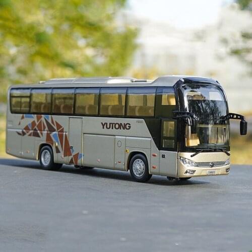 1/42 Original Yutong ZK6118HQY8Y double windshield double-deck travel bus alloy casting car model collection