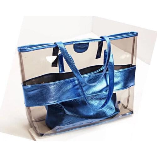 Fashion 2018 Womens Bag Transparent Bag For Girls Beach Bags Ladies Handbags Dames Mugs Sac Pochette Bolsa Feminina femme