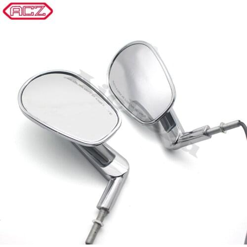 Motorcycle Silver Mirror Muscle LED Turn Signals Light Motor Rearview side Mirrors case for Harley V-ROD V ROD VRSCF
