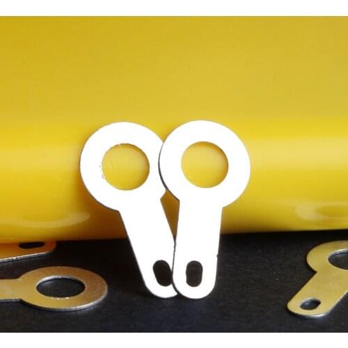 M2.2-M6.2 100PCS Silver-plated Copper Single Head Soldering Terminal Circular Weld Washer Welding Sheet Soldering Lug