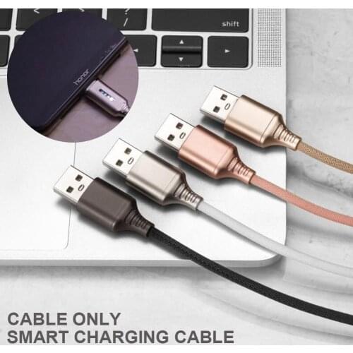 Auto Cut-Off Fast Charging Nylon Cable Mobile Phone Data Cable Quick Charging Cable Smart Disconnect Intelligent Data Line
