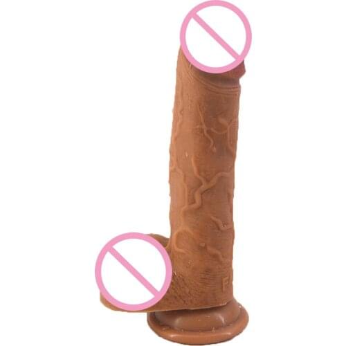 NNSX Realistic Dildo Soft Double-layer Silicone Huge Suction Cup Penis Lesbian Toy Fake Dick Big Anal Dildos Adult Sex Toys