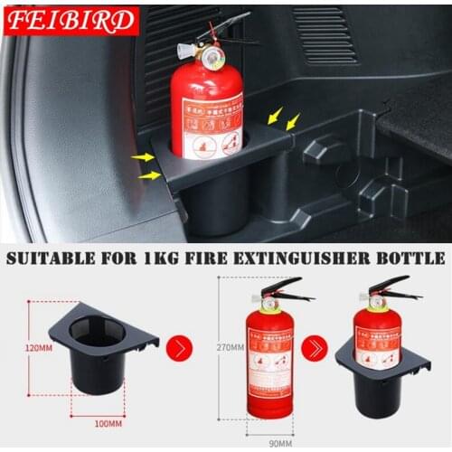 For Nissan X-Trail X Trail T32 Rogue 2017 2018 Plastic Fire Extinguisher installation Holder Case Cover Trim For 5 Seat Model