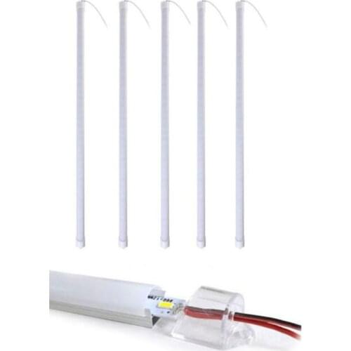 Wholesale 5pcs DC 12V 0.5M SMD 36 5630 LED Indoor/Outdoor Hard Strip Bar Light Convex Milky Cover Tube Lamp