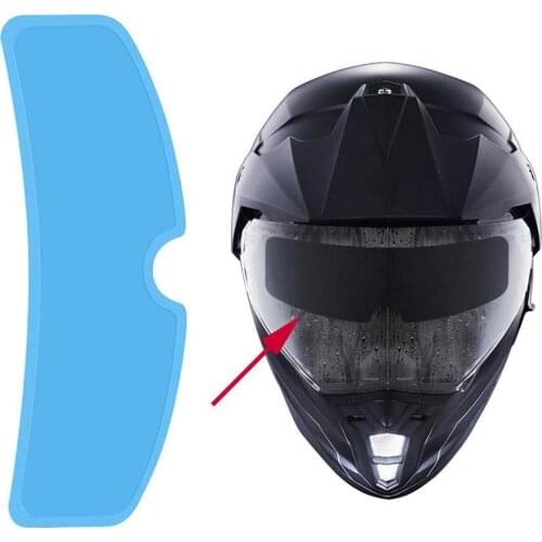 Universal motorcycle helmet dwaterproof water lens film rain and fog protection sticker helmet anti fog visor film Recent Hot