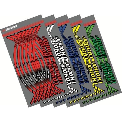 12 X Motorcycle outer ring sticker stripe wheel accessories decorative reflective decals Suitable for HONDA CBR900F CBR 900F