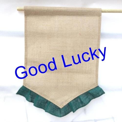 200pcs/lot free shipping Stocked Garden Flag Personalized Latest Fashion Burlap Garden Flag