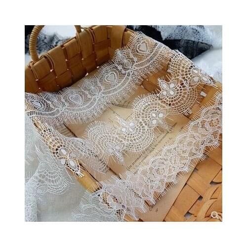 3 Exquisite Narrow-necked Eyelash Lace Fabric Materials DIY Belt Shoulder-leaf Cuffs veil Accessories