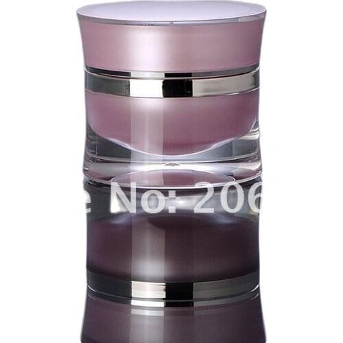 30G pink acrylic cream jar , cosmetic container