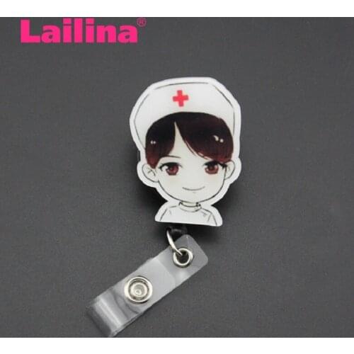 30 pcs Boy Wear Doctor Cap Retractable Badge Reel/Id Badge Holder