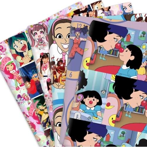 50*145cm Cartoon 100% Pure Cotton Or Polyester Cotton Material Patchwork Sewing Quilting Fabric Quilt Needlework DIY Cloth