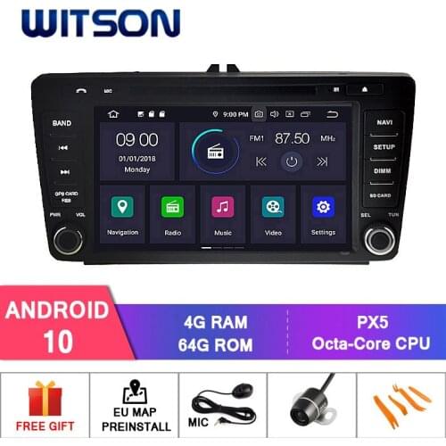WITSON Android 10 CAR DVD GPS FOR SKODA Octavia 2004 2005 2006 2007 2008 2009 2010 2011 Car Multimedia Player Stereo AutoAudio