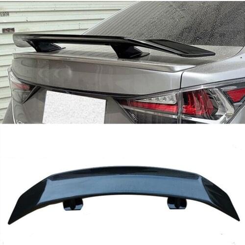 CEYUSOT For Universal Car Spoiler Wing Lexus GS ES IS Series Sedan ABS Plastic Trunk Tail Accessories Refit Black Body Kit 2000