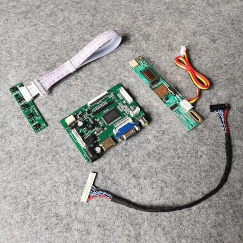 LVDS 30 Pin DIY kit 1-CCFL monitor controller drive board matrix Fit CLAA141WB02/CLAA141WB03/CLAA141WB05A VGA AV 1280*800