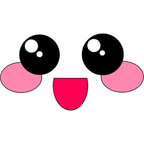 Interesting Car Sticke Cute Kawaii Eyes CAR Window Motorcycle Decal Accessories Pattern Laser Waterproof Custom PVC