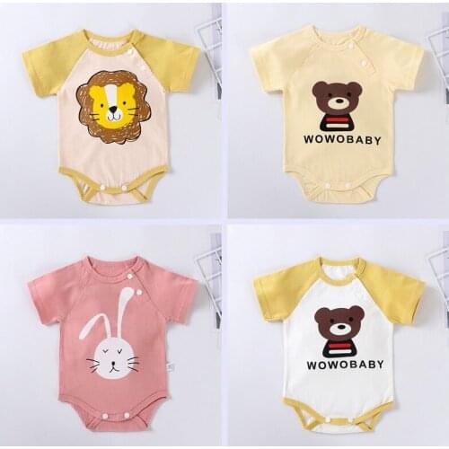 2021 Newborn Baby Bodysuit Infant Clothing Fashion Baby Girls Boy Clothes Jumpsuit Toddler Clothing Suit Cotton 0-24M