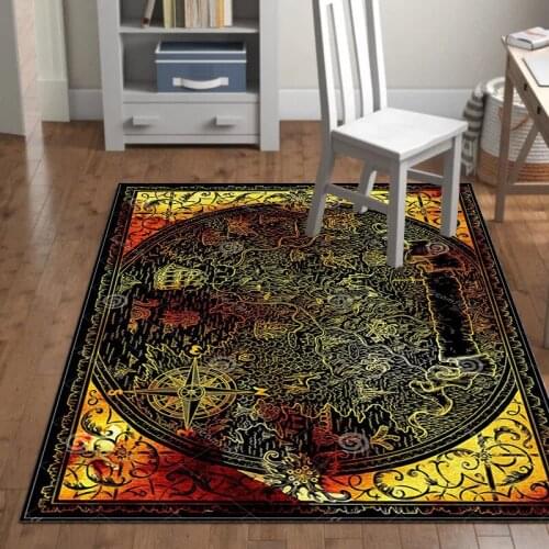 3D World Map Printed Carpets for Living room bedroom Area Rugs Hallway Floor Rug Bathroom Kitchen Absorb Water Anti-Slip Doormat
