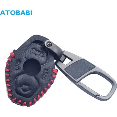 Leather Car Key Case Remote Fob Protect Cover Holder For BMW 3 5 7 Series X5 Z3 Z4 325 330 318 525 530 540 E38 E39 E46 M5 X3 E65