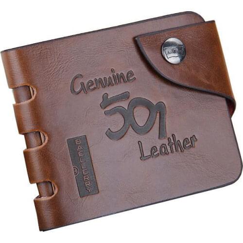 Leather Vintage Wallet Men Money Bag Purse Male Clutch Card Holder Hollow Out Men Wallets Coin Pocket
