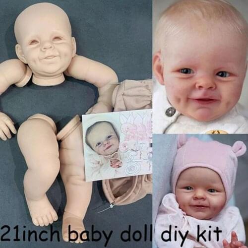 21 Inch Limited Edition Reborn Doll Kit For Soft Vinyl Unpainted Baby Unassembled Accessories Blank Dolls Rebirth Reborn DI I9I8