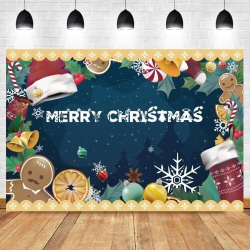 Laeacco Merry Christmas Cartoon Snowman Vinyl Background Pine Tree Winter Snowflake Photography Backdrop Child Photocall Poster