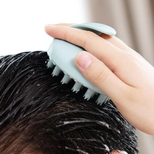 Massage Brush Comfortable Silicone Shampoo Scalp Massage Head Hair Washing Comb Body Bath Spa Massage Brush Bathroom Products
