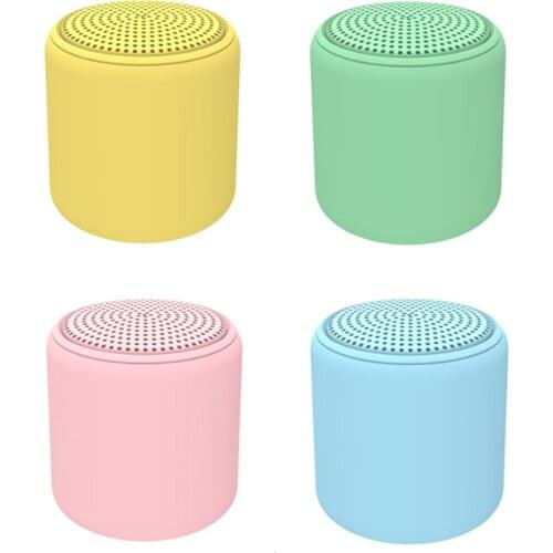 Inpods Metal Bluetooth Mini Speaker Wireless Portable Soundbox TWS True Wireless Loudspeaker Outdoor Speakers Macaron Colors