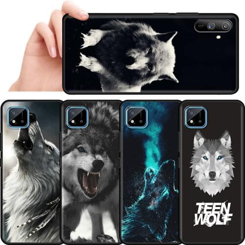 Girl and The Wolf Soft Cover for Realme 6 7 C21 C3 XT 5 X50 Pro 8 7i C11 C15 V5 5G GT Neo TPU Cell Phone Case Shell Coque