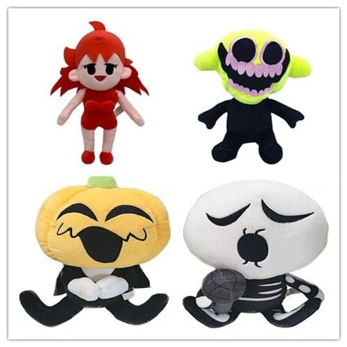New Plush Toy Friday Night Funkin Toy Game Halloween Spooky Month Skid and Pump Stuffed Soft Toy Christmas Gift For Kids