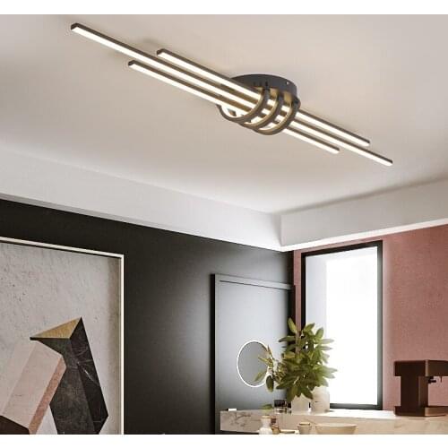 New Modern Led Ceiling lights for bedroom corridor foyer living room Matte Black/White 90-260V Modern Led Ceiling lamp Fixtures