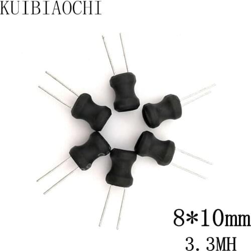 New 20pcs/LOT Power Inductor DIP 8*10mm 3300UH 3.3MH 0810 high quality