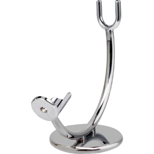 Zinc Alloy Single head Straight Men Shaving Brush Holder Manual Razor Stand for Salon Home Travel Shaver Rack Shaving Tool New